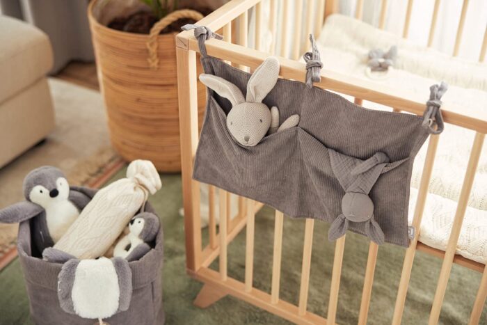 Jollein 037-001-65366 Stofftier Kuscheltier Hase Kaninchen Junge grau – Bild 2