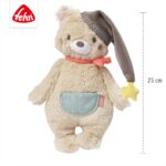 Fehn Kuscheltier Bär – Weicher Teddybär für Neugeborene als Einschlafhilfe - Stofftier zum Greifen, Fühlen – Bild 3