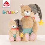 Fehn Kuscheltier Bär – Weicher Teddybär für Neugeborene als Einschlafhilfe - Stofftier zum Greifen, Fühlen – Bild 2