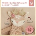 Bieco Kuscheltier Reh Ella mit Rassel | Baby Kuscheltier ab 0 Monate Stofftier Baby Plüschtier rentier – Bild 4